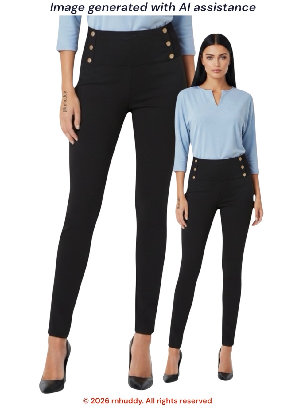 Ann Taylor L black sailor ankle pull on pants